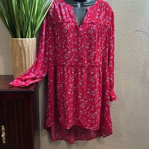 Pioneer woman, extra large, long sleeve printed dress